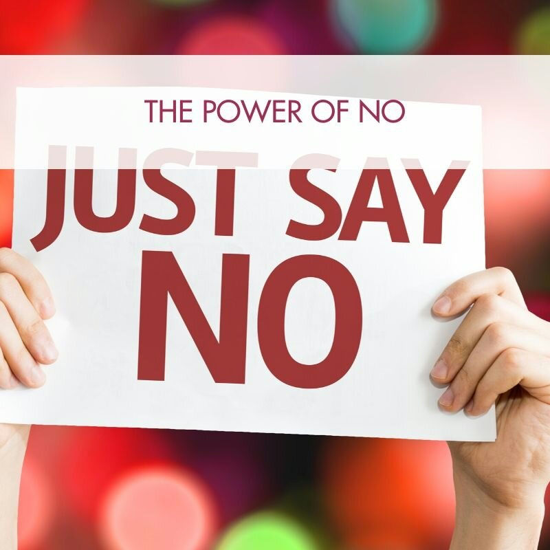 learn to say no